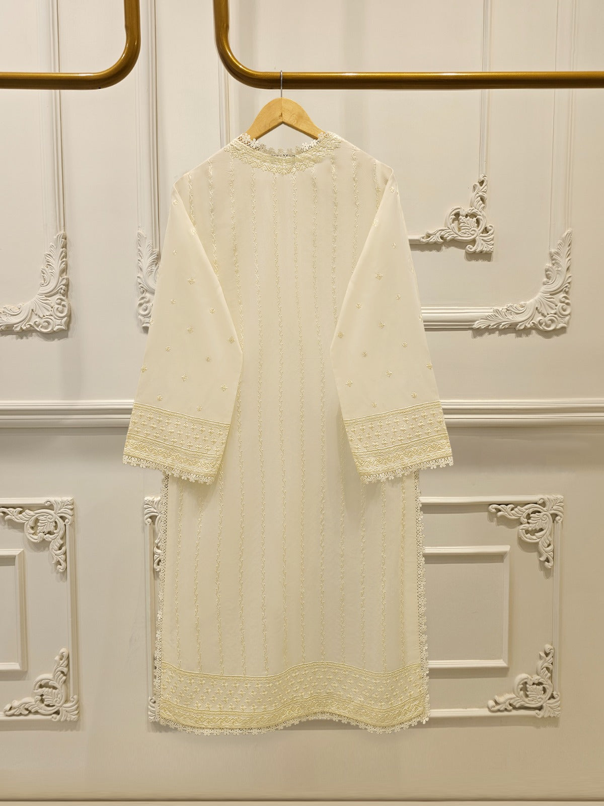 2 Piece - Embroidered Cotton Suit S113761