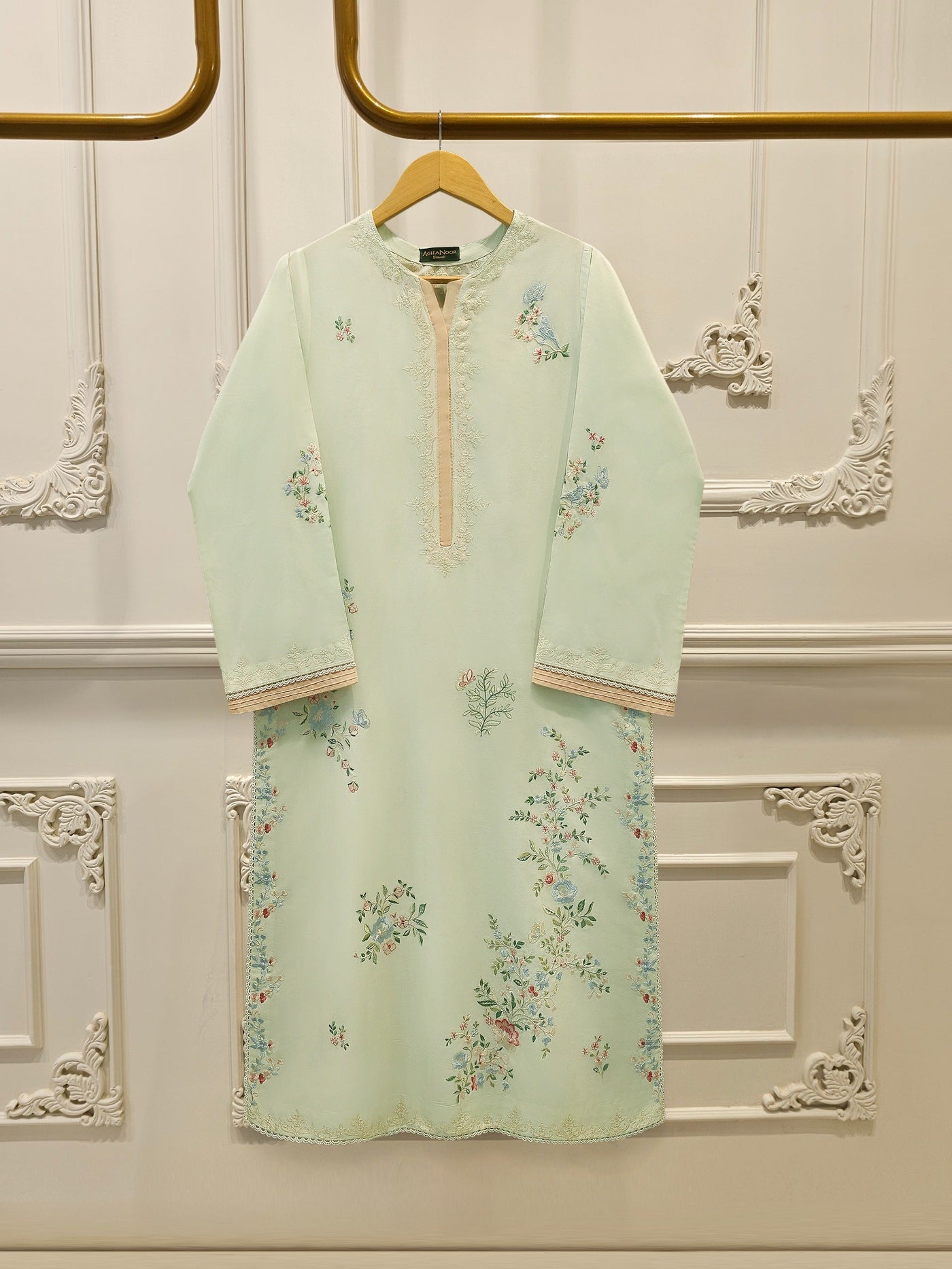 2 Piece - Embroidered Cambric Suit S114092
