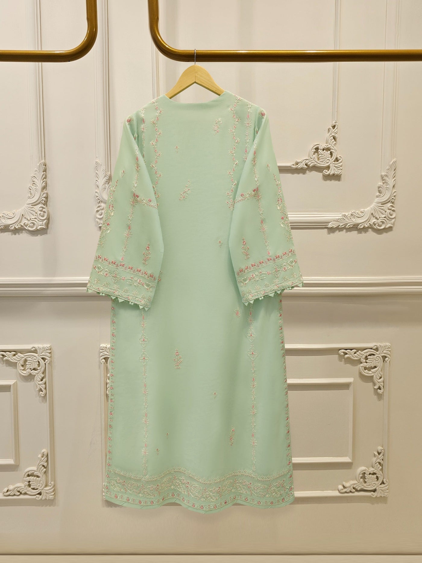 Pure Embroidered Kora Cotton Shirt S113837