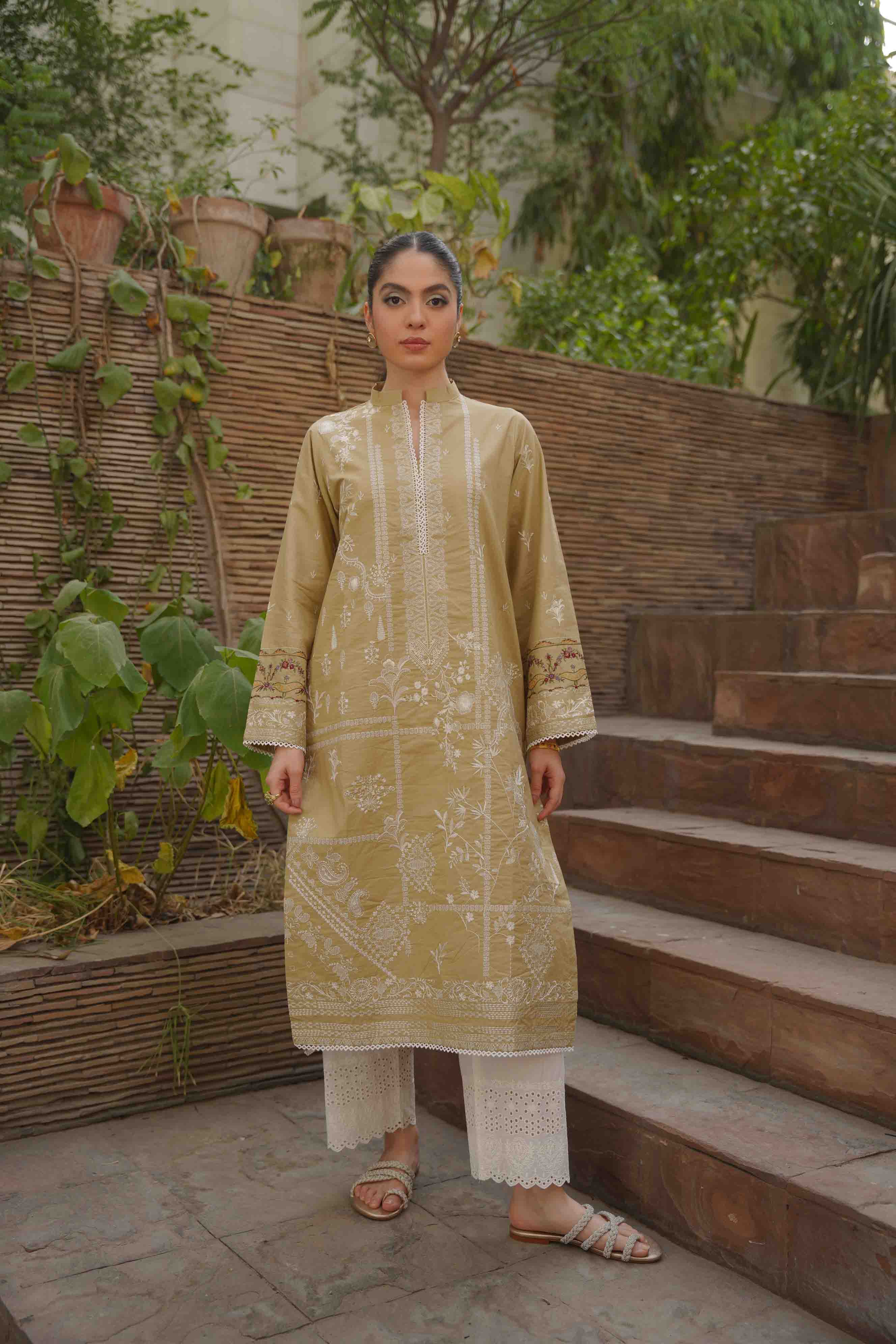 Hollyhocks + Nicotiana kurtas ( Bundle deal )