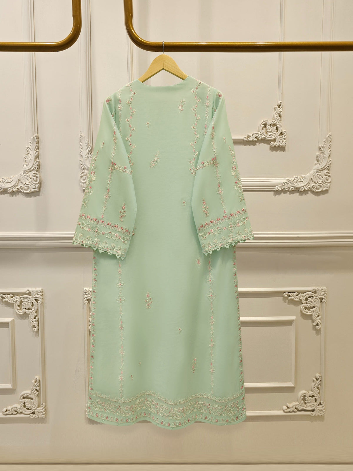 Pure Embroidered Kora Cotton Shirt S113837