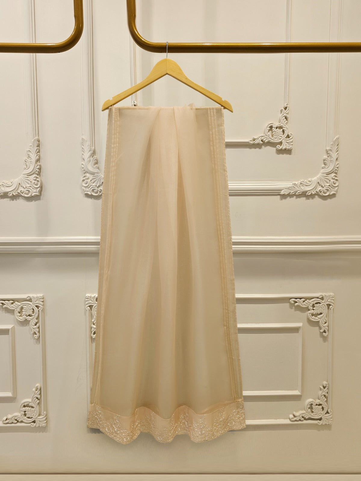 3 Piece Pure Organza Embroidered Suit S113112