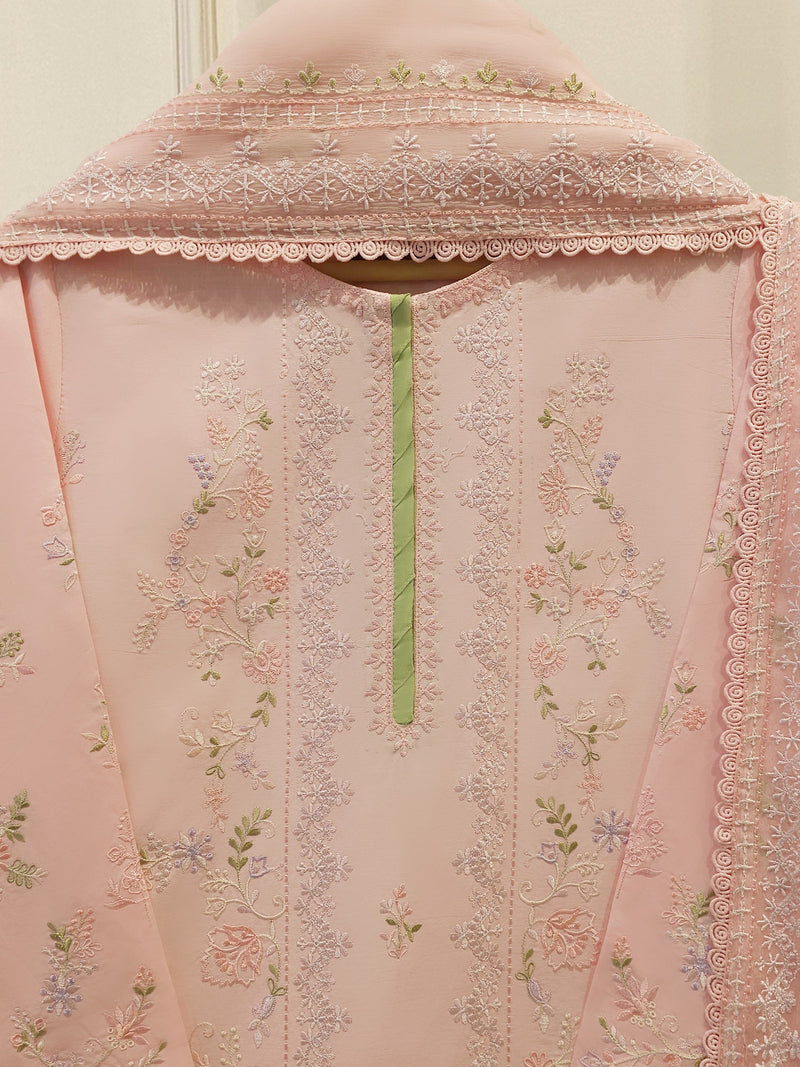 2 Piece - Embroidered Cambric Suit S114091