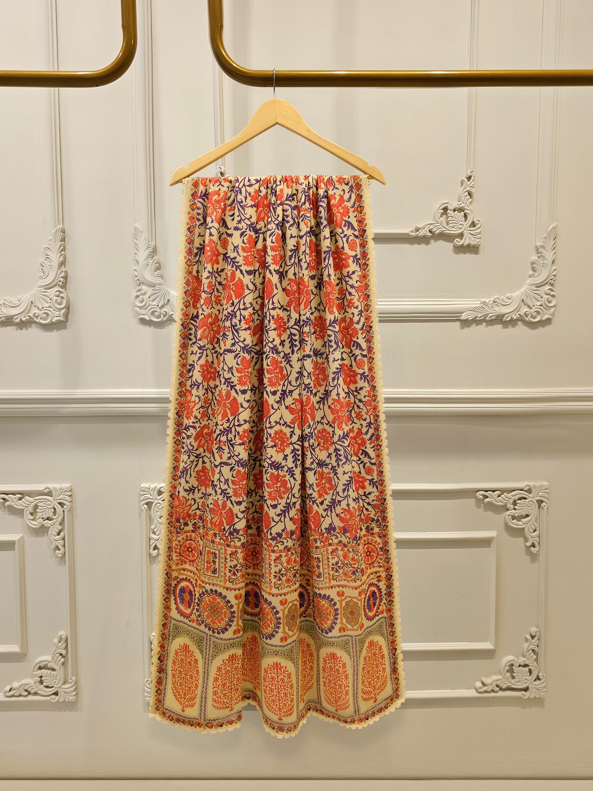 3 Piece - Embroidered Cambric Suit S113753