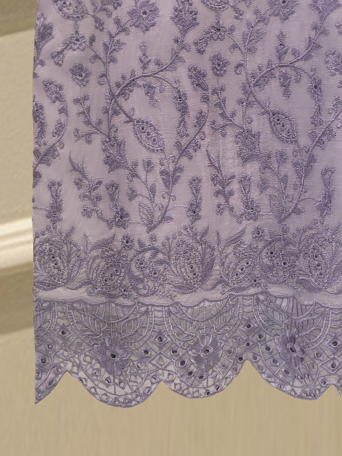 3 Piece - Pure Embroidered Cotton Net Suit S113805