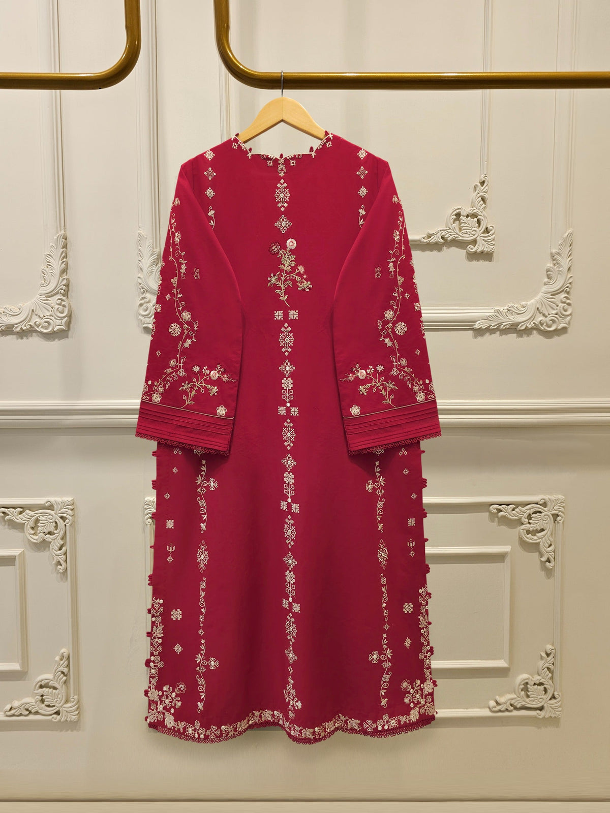 2 Piece - Embroidered Cambric Suit S115329