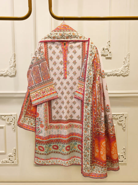 2 Piece Digital Printed Embroidered Lawn Suit S115663
