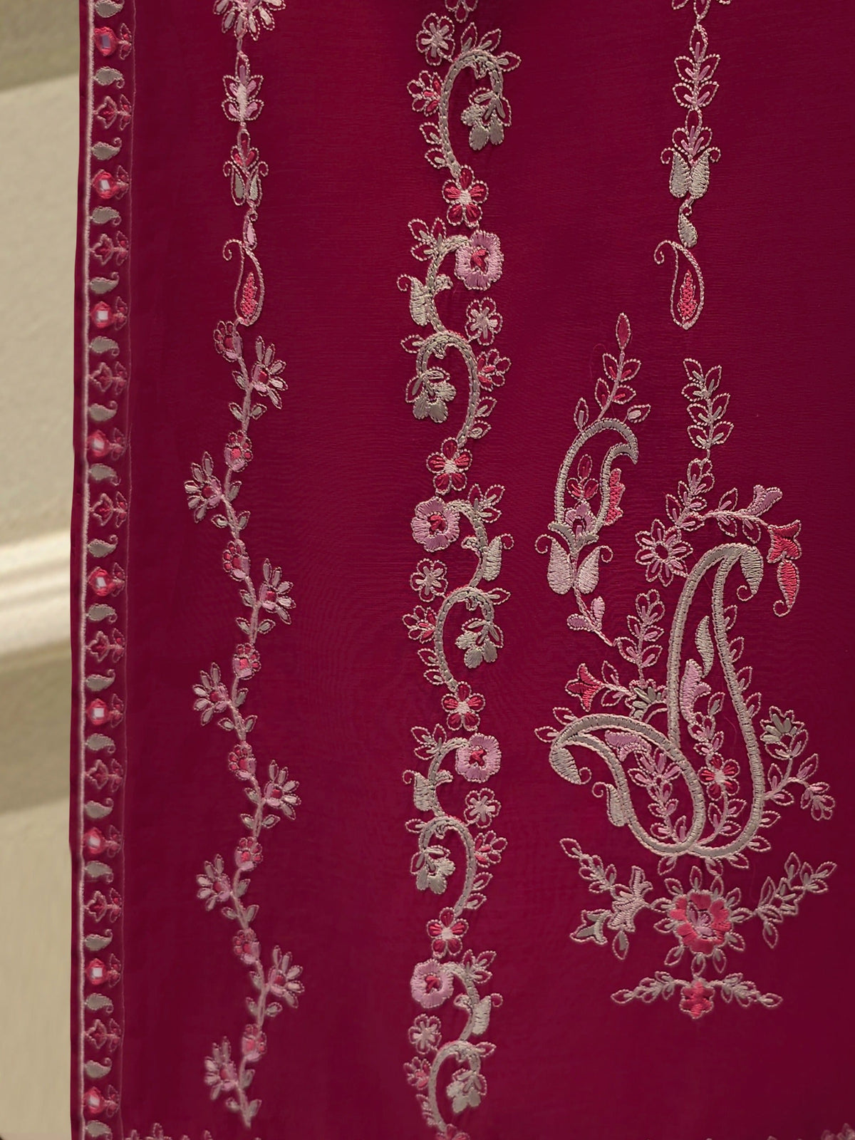 Pure Embroidered Kora Cotton Shirt S113836
