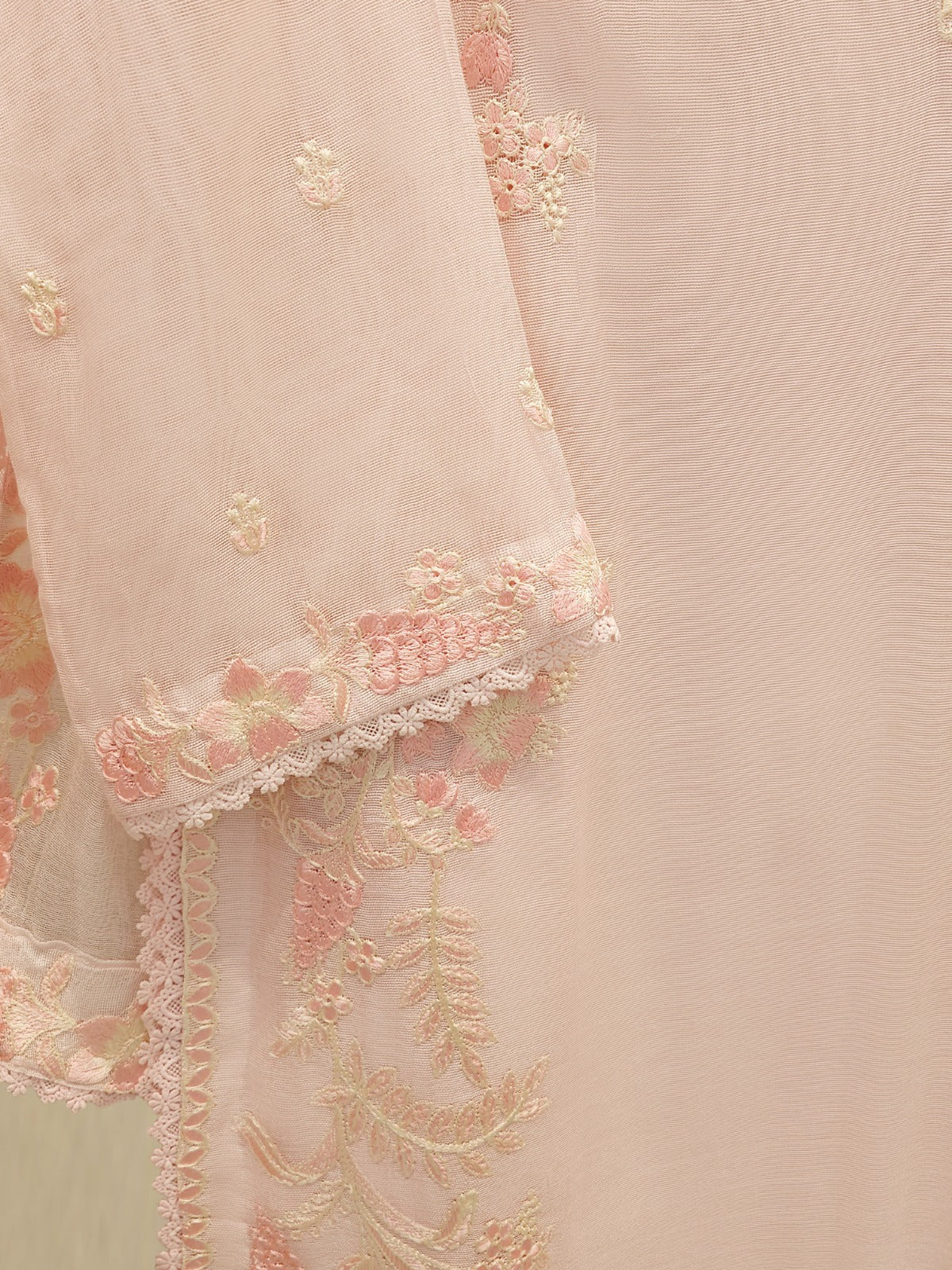 3 Piece - Pure Embroidered Cotton Net Suit S113800