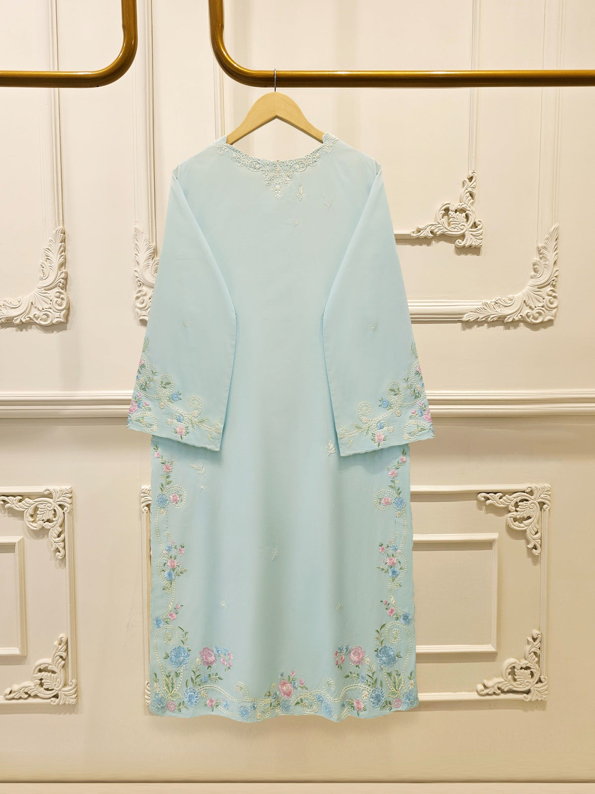2 Piece - Embroidered Cambric Suit S115526