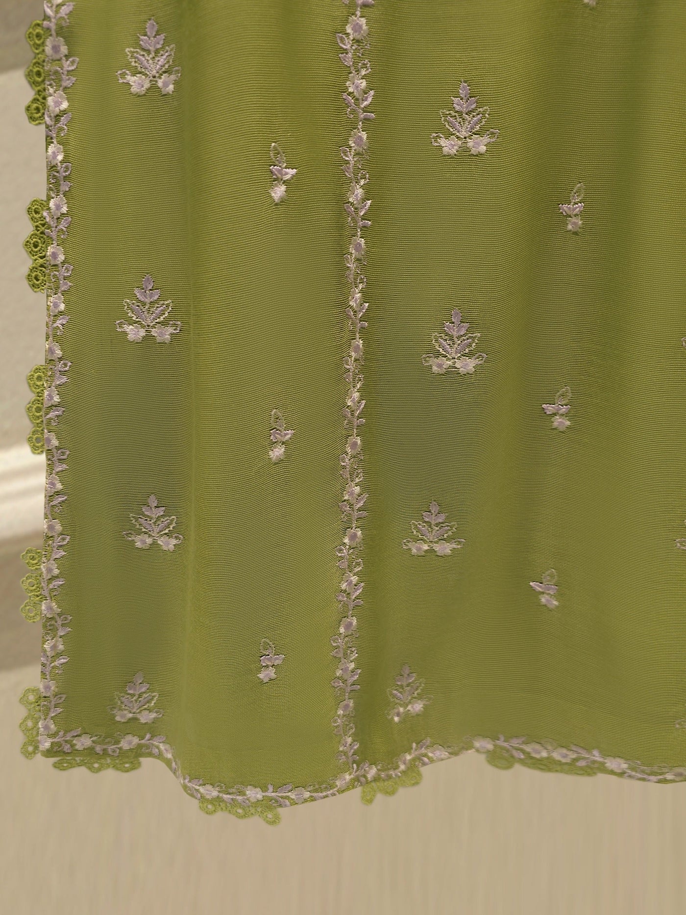 3 Piece - Pure Embroidered Cotton Net Suit S113835