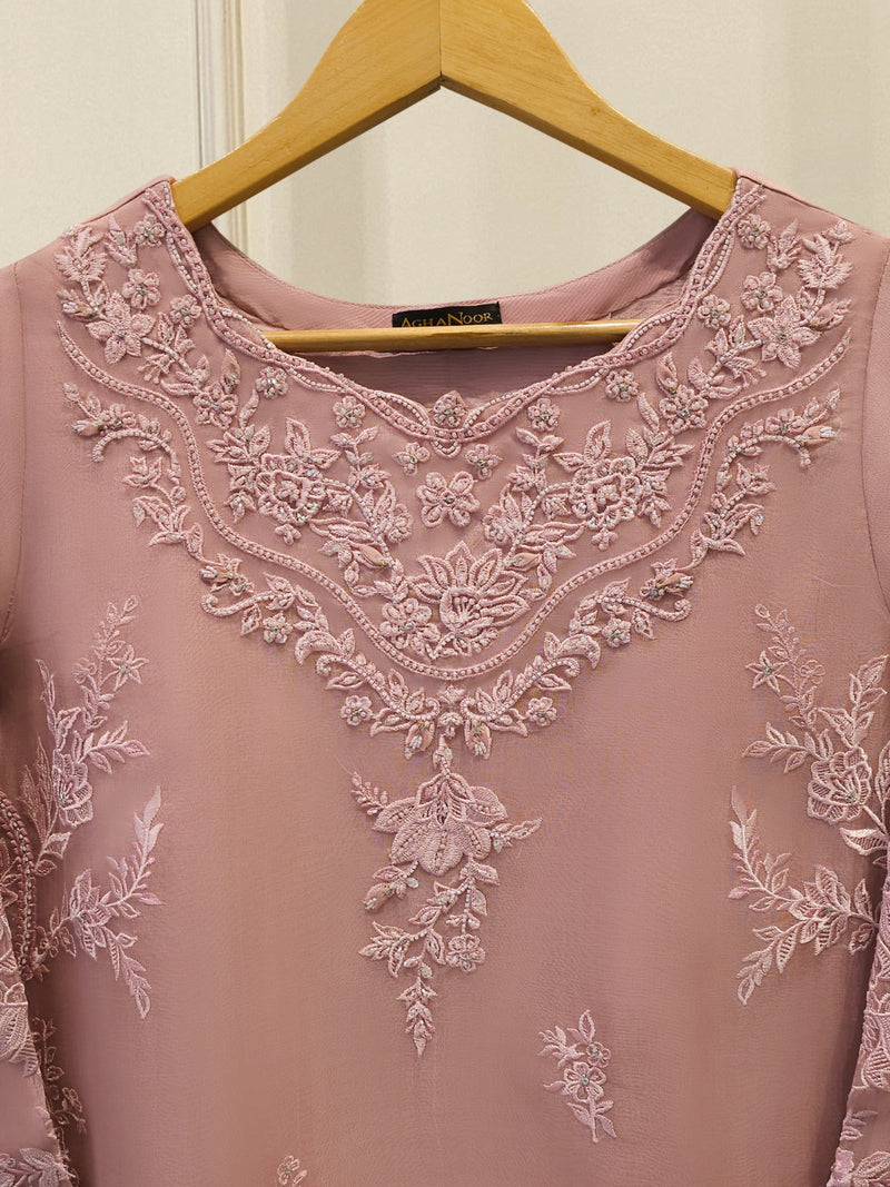 Pure Embroidered Organza Shirt S114044