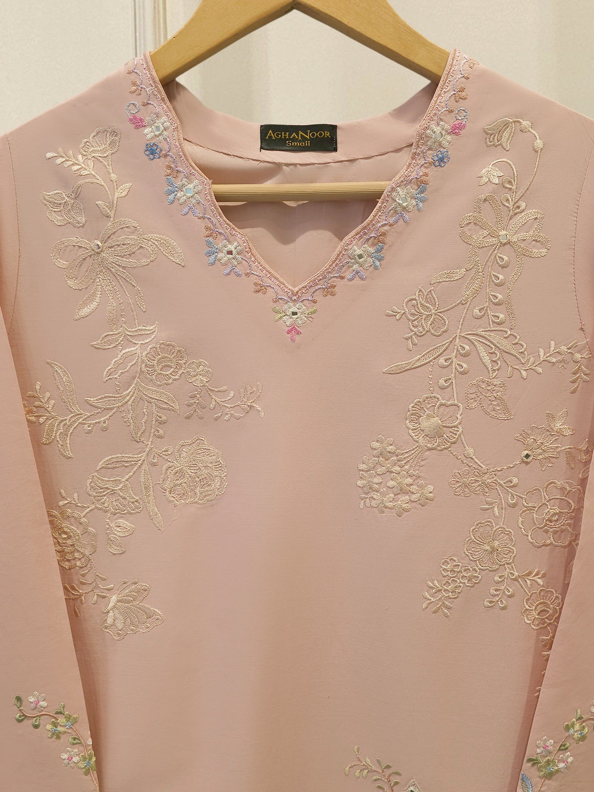 2 Piece - Embroidered Cambric Suit S115573