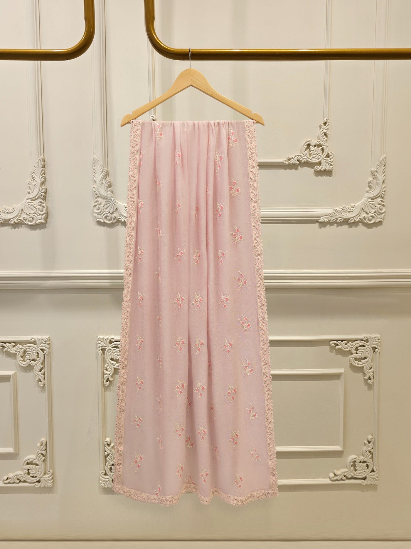 3 Piece - Pure Embroidered Cotton Net Suit S114003