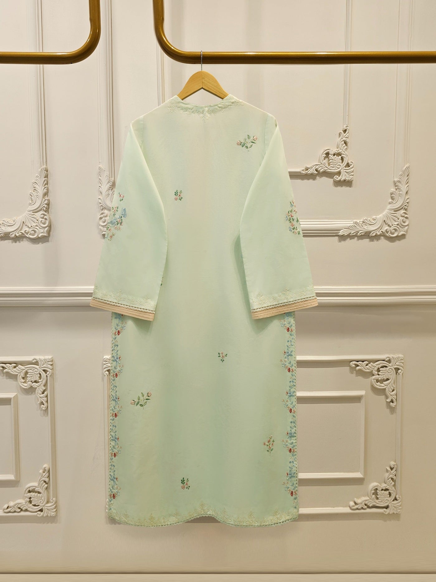 2 Piece - Embroidered Cambric Suit S114092