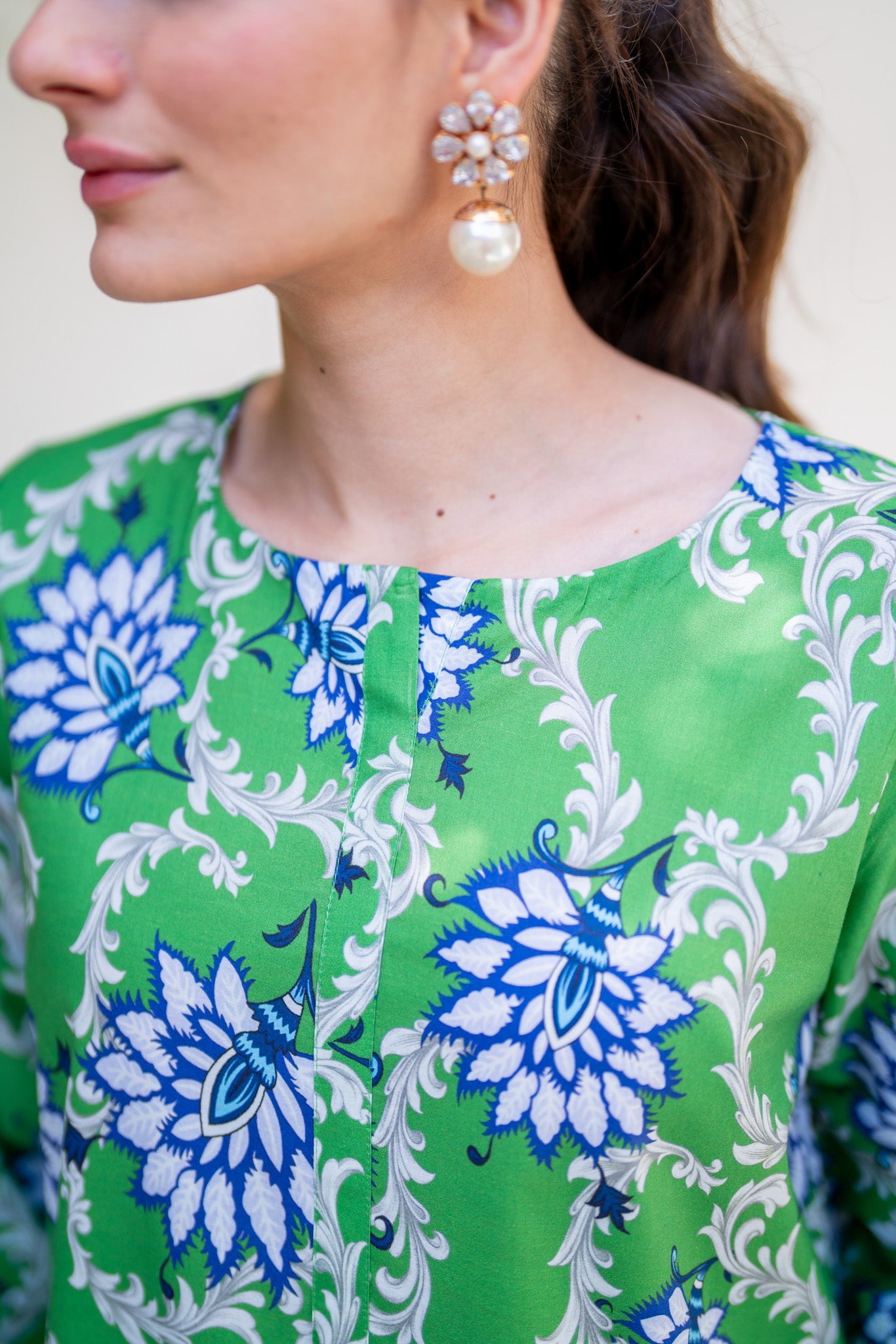 Art Nouveau CO-ORD Set - Long Shirt