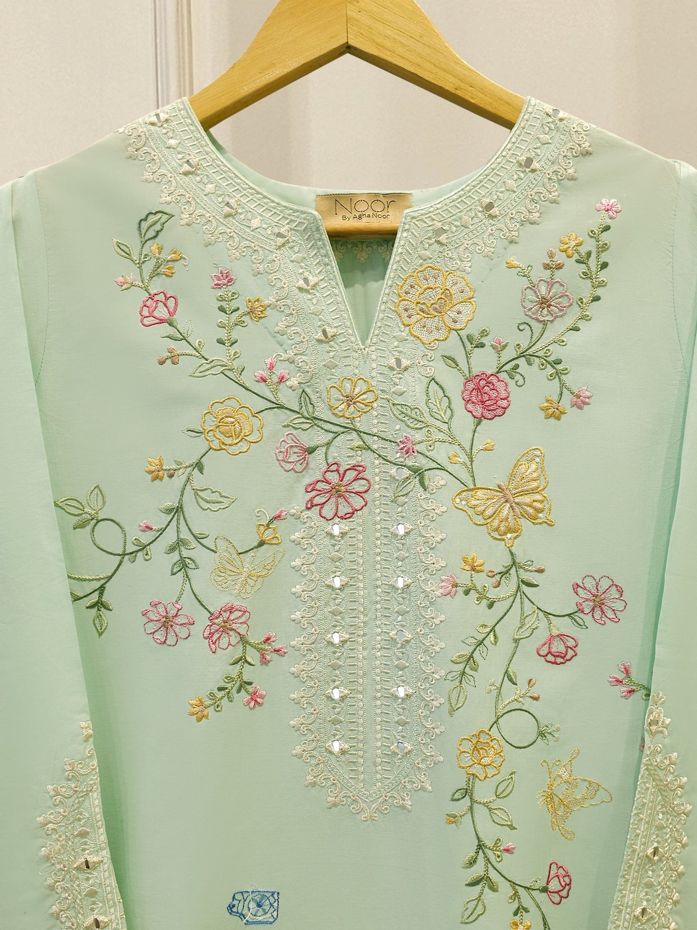 2 Piece - Embroidered Cambric Suit WS00313