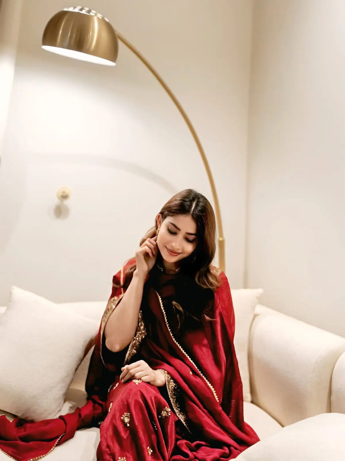 Rubaab Red Festive By AS Studio