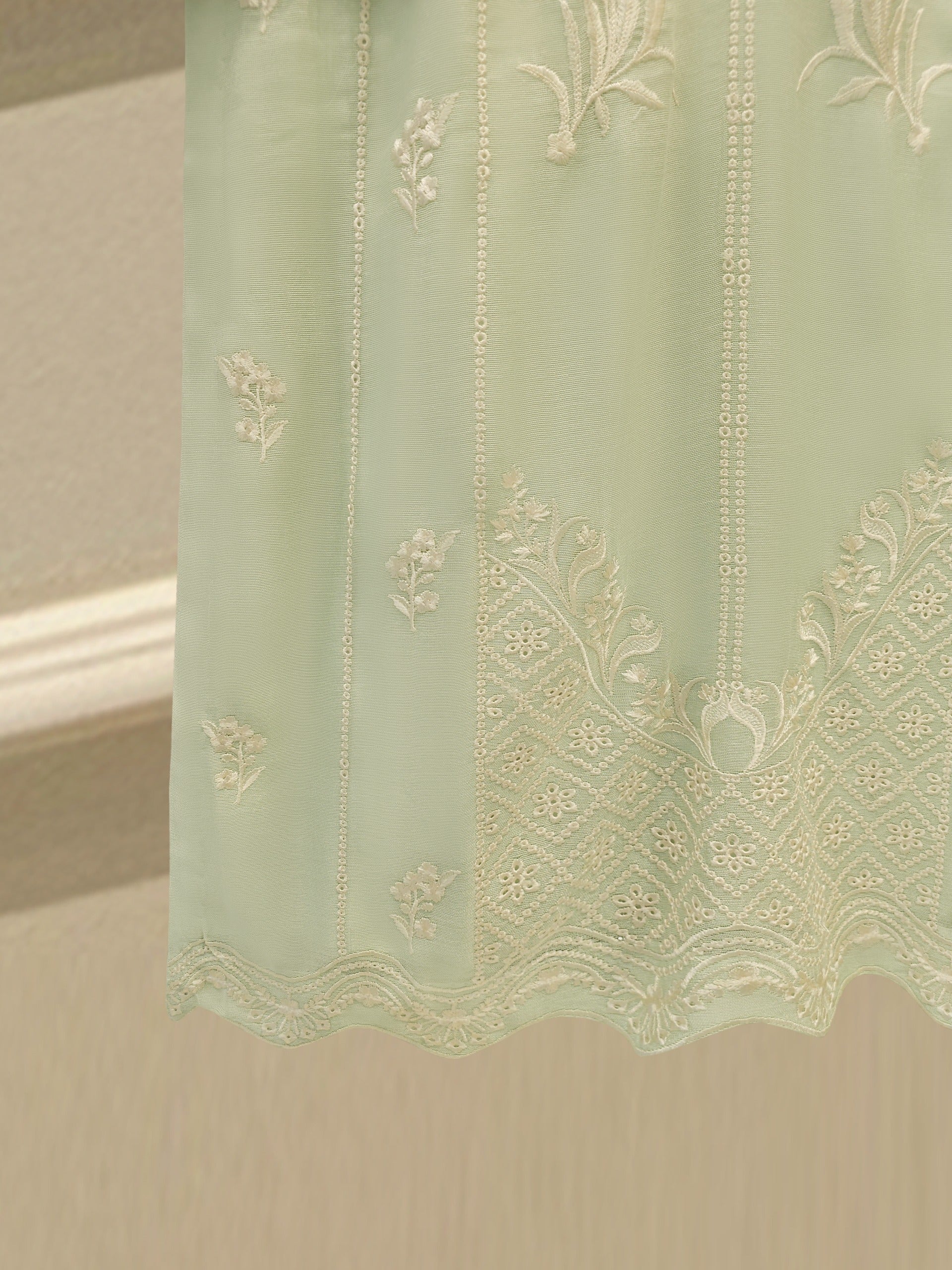 3 Piece - Pure Embroidered Cotton Net Suit S114005