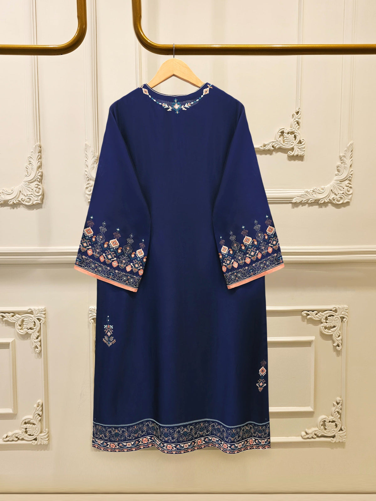 2 Piece- Pure Sheesha Silk Embroidered Suit S115687
