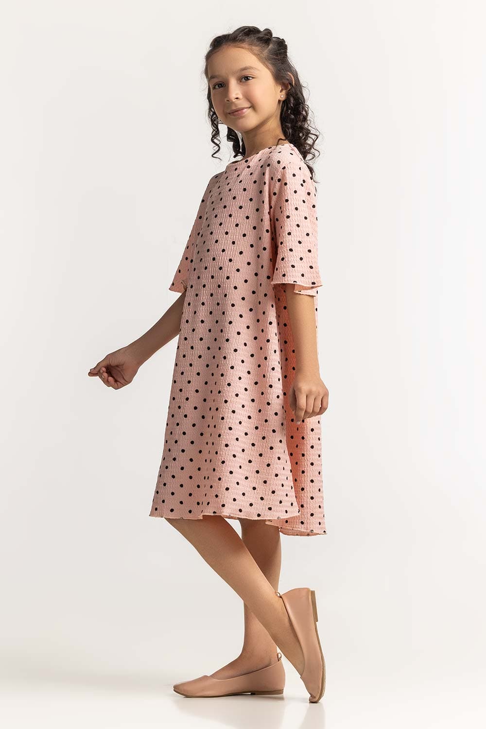 Round Neck Loose Fit Dress