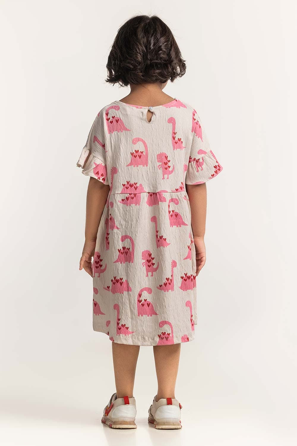 Round Neck Printed Dress