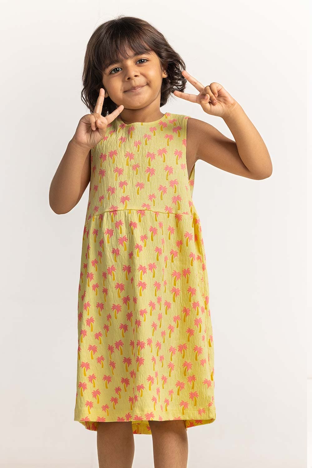 Round Neck Printed Dress