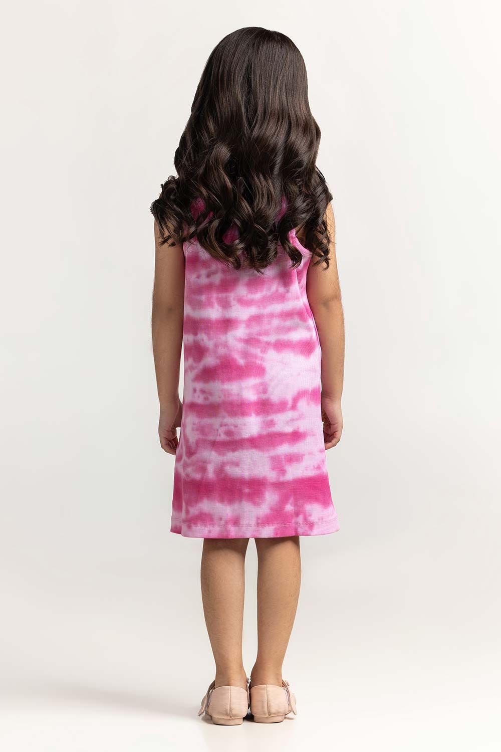 Round Neck Tie-Dye Dress