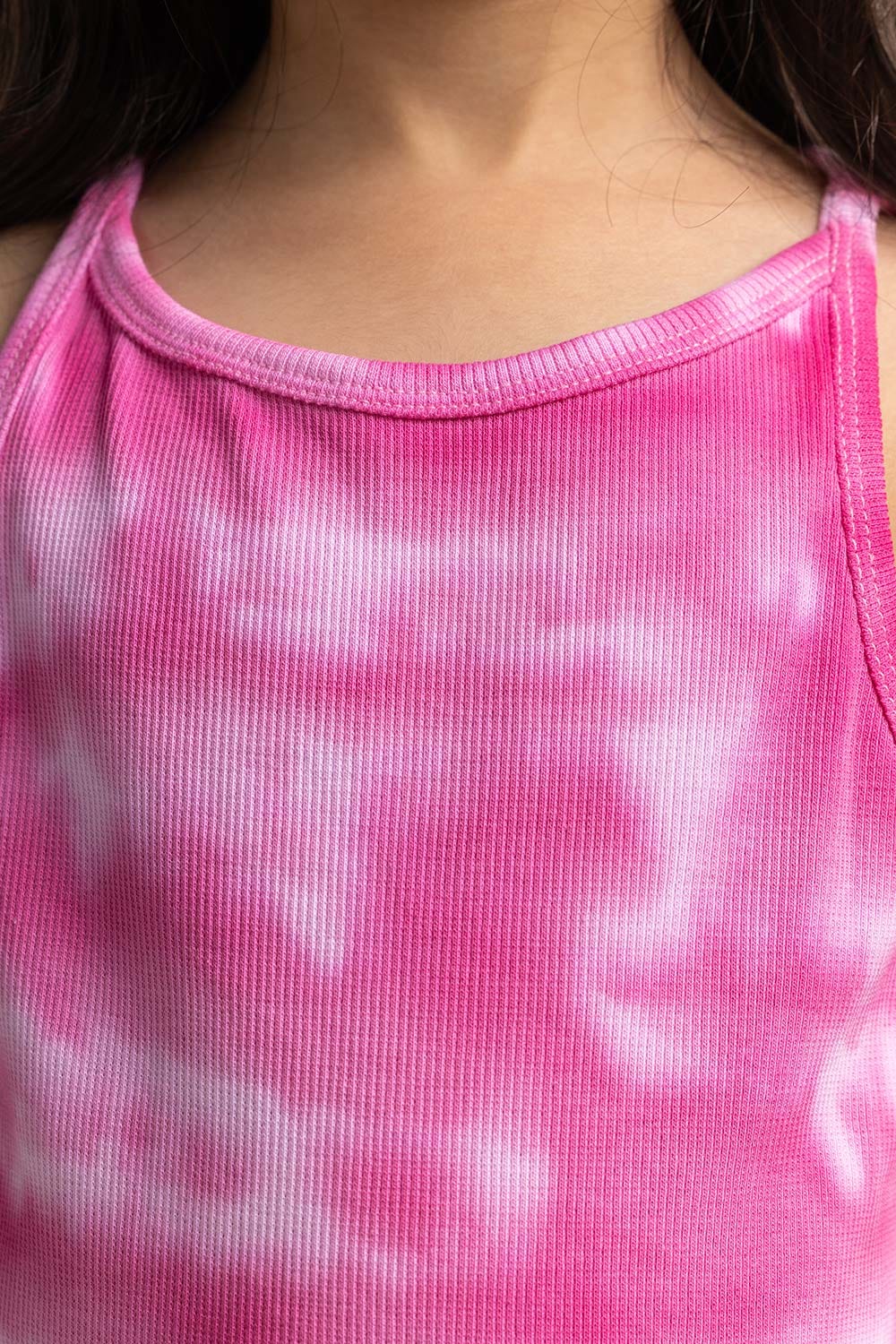 Round Neck Tie-Dye Dress
