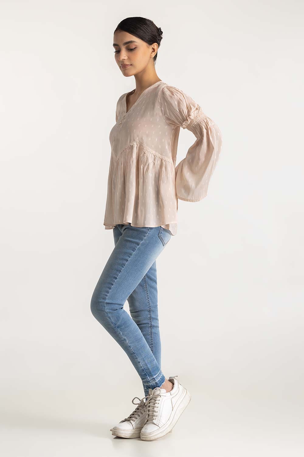 Ruffled Layered Blouse