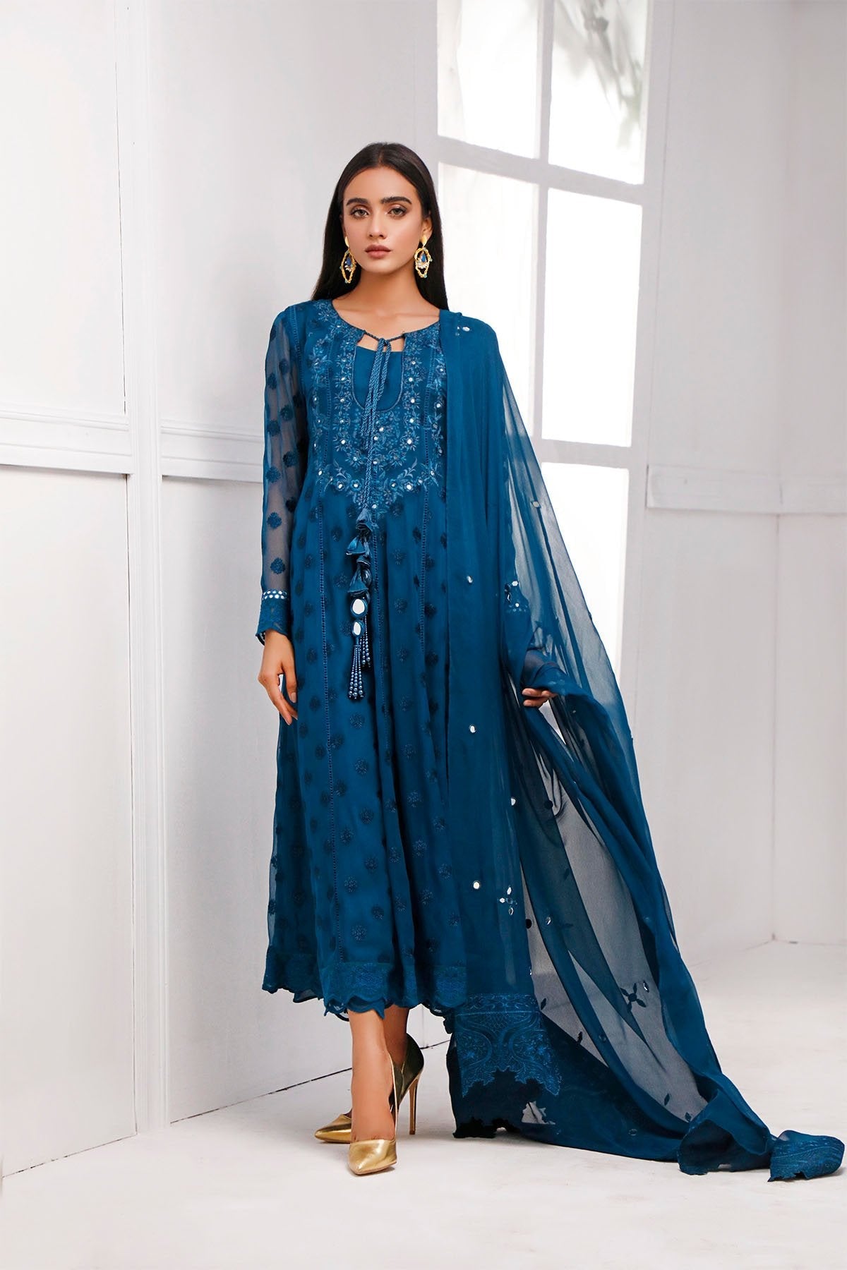 Embroidered Cotton Kurta