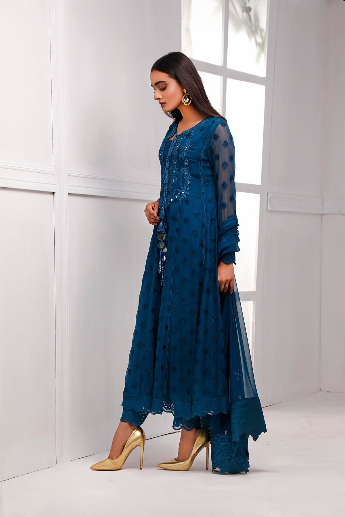 Embroidered Cotton Kurta
