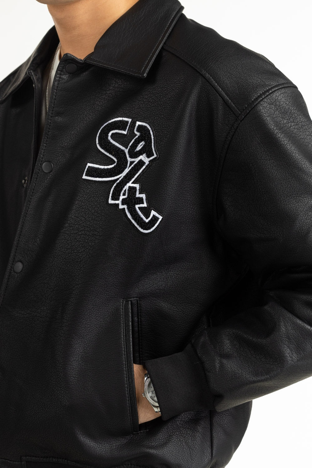 Regular Fit Pu Jackets