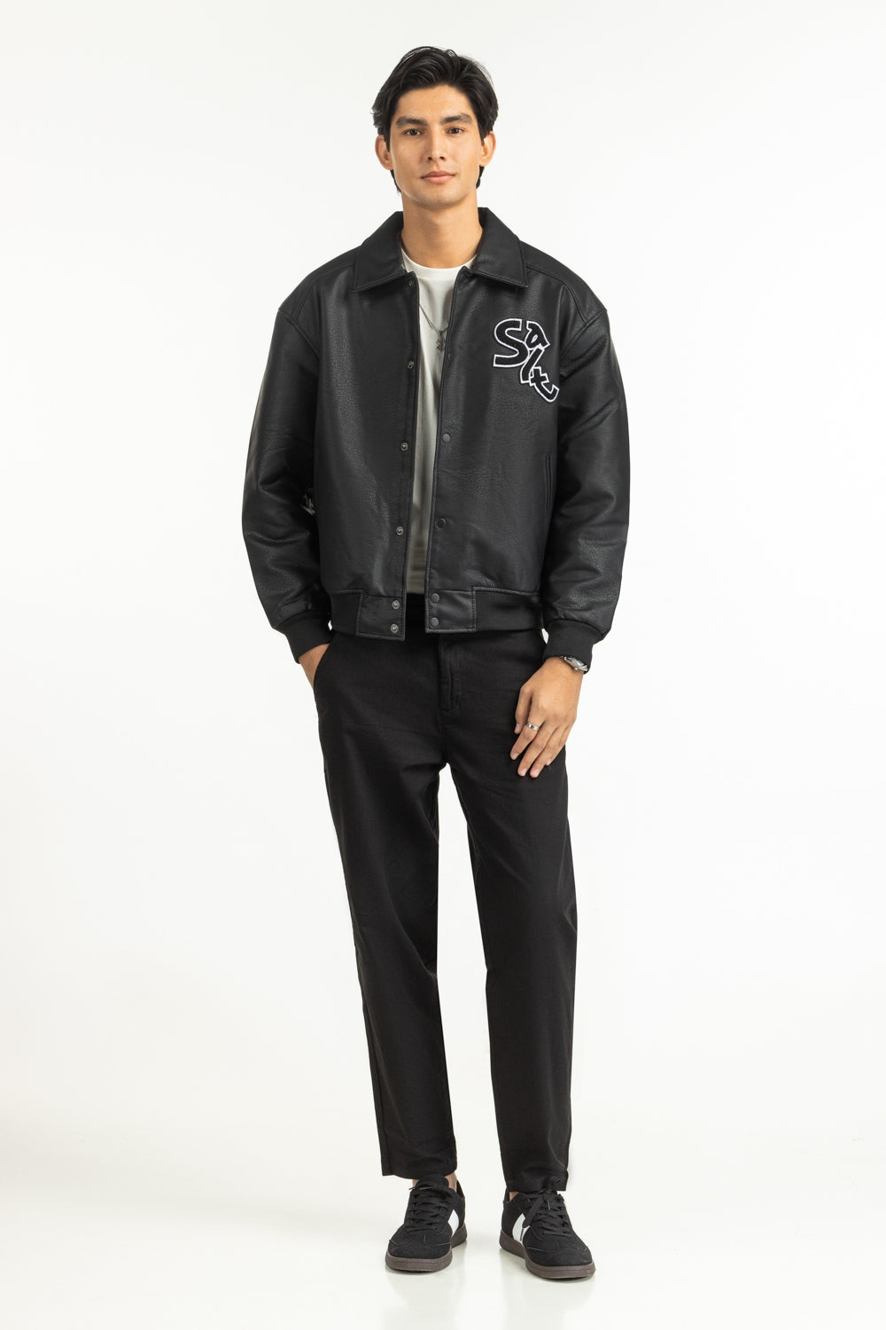 Regular Fit Pu Jackets