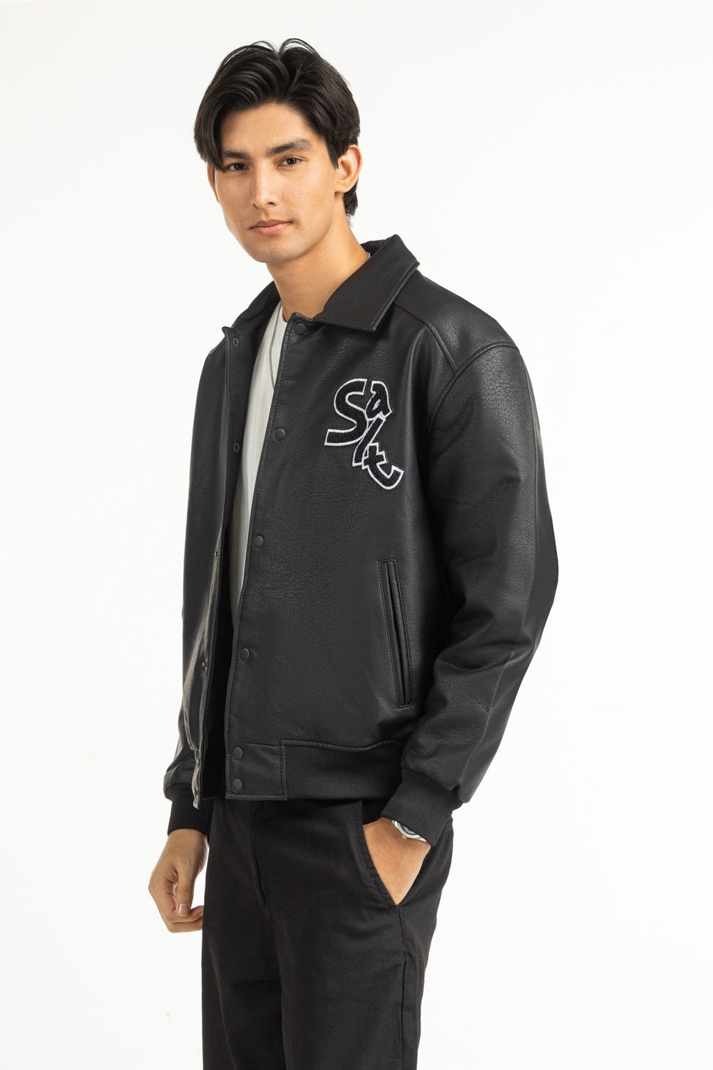 Regular Fit Pu Jackets