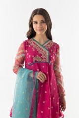 Stitched Kids Embroidered Cotton Suit