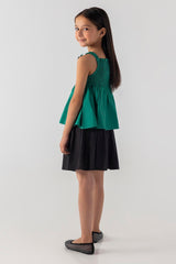 Stitched Kids Dyed Poplin Top