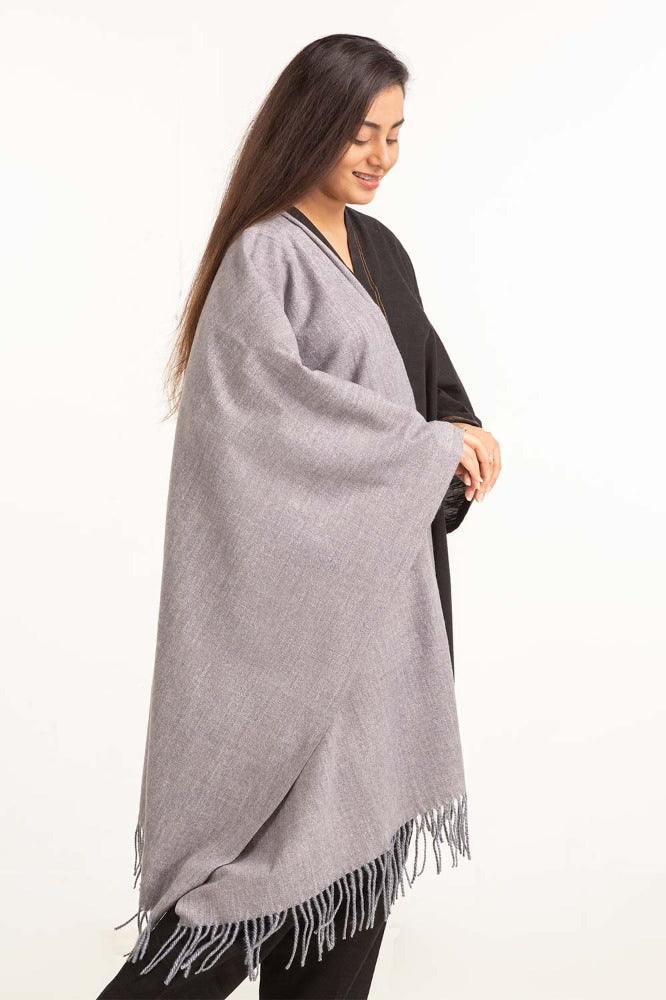 Grey Poly Viscose Scarf