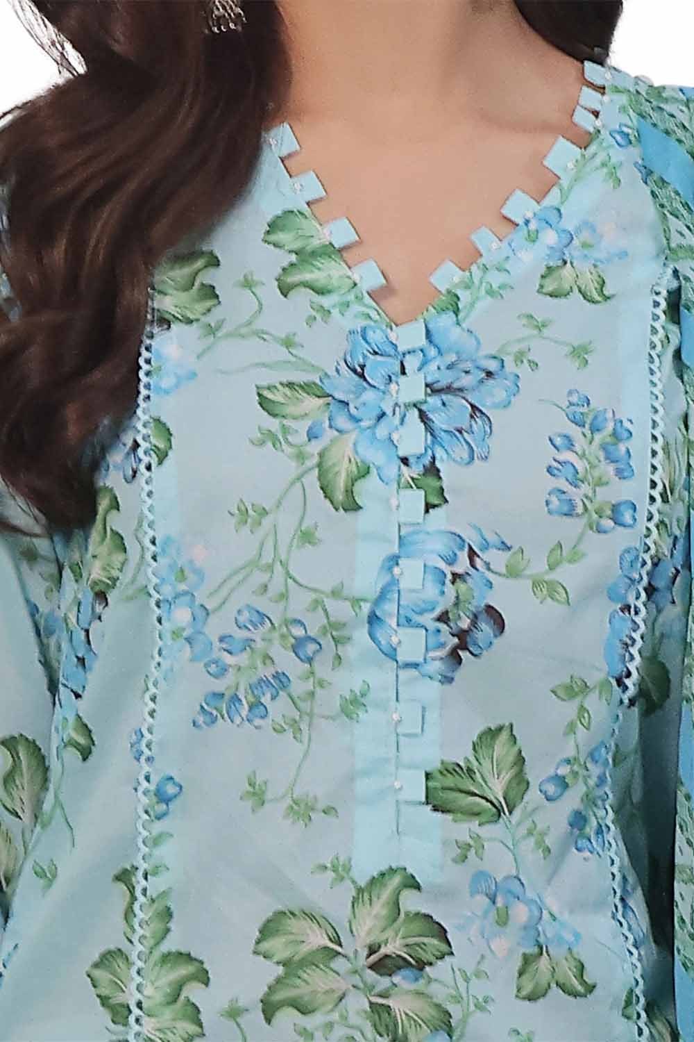 3 Piece Unstitched Printed Khaddar Suit
