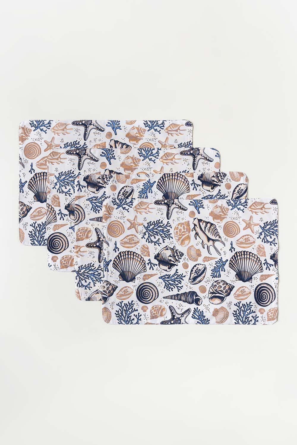 Aw23-Sea Shell Placemat And Runner Set