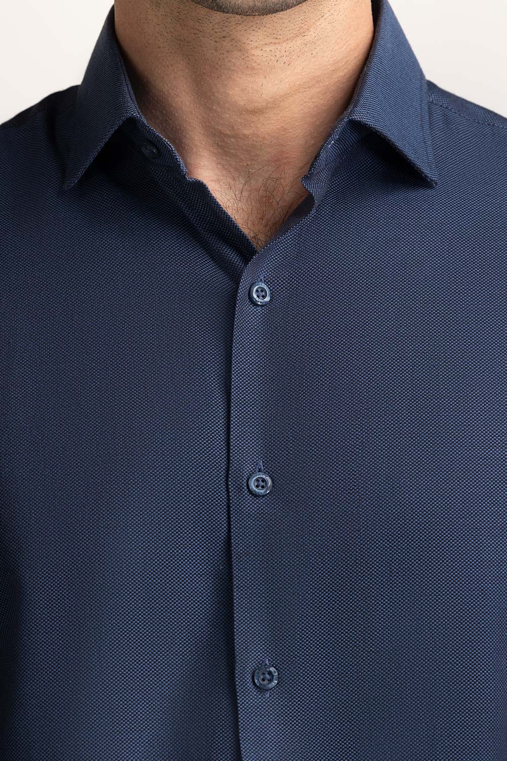 Self Textured Formal Shirt