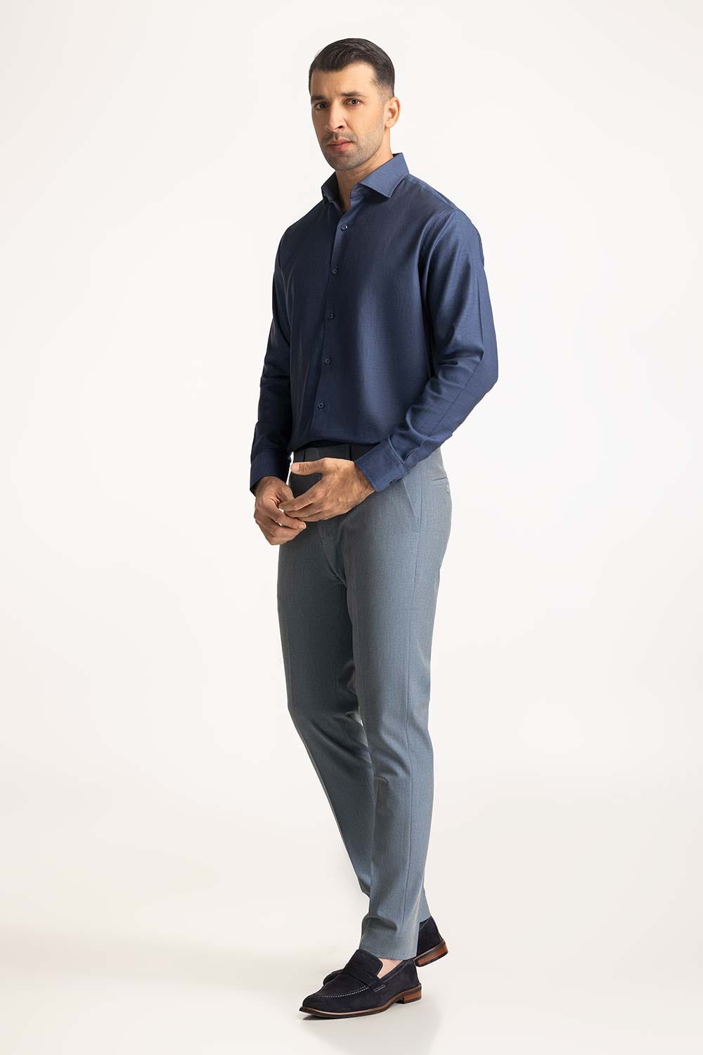 Self Textured Formal Shirt