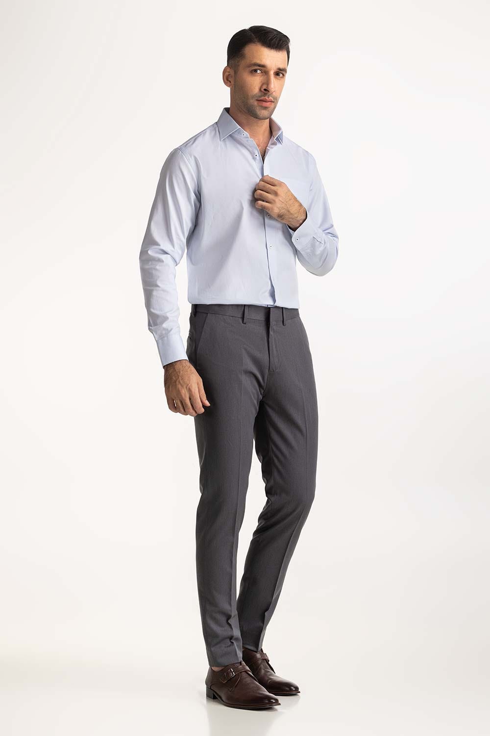 Self Textured Formal Shirt