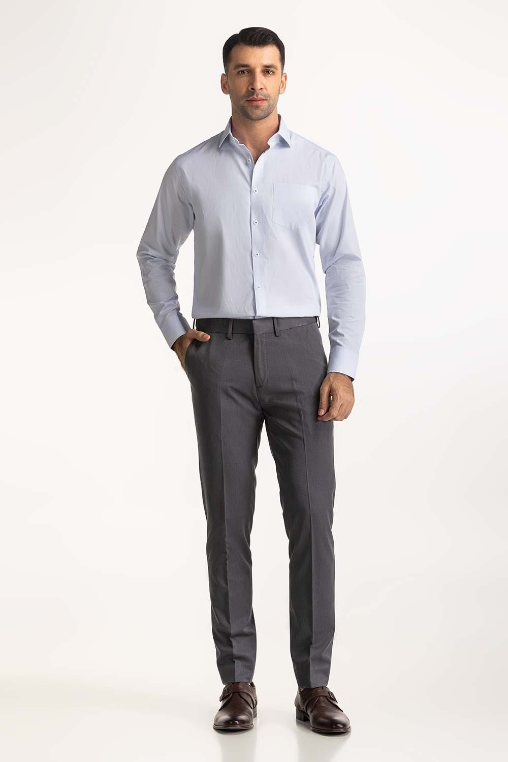 Self Textured Formal Shirt