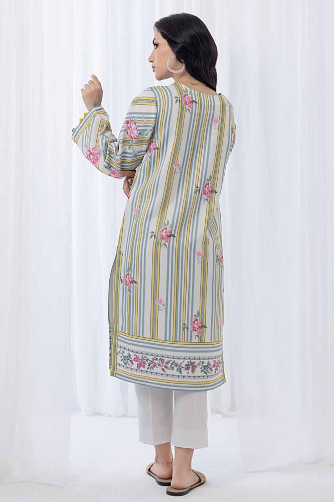 Printed Twill Linen Unstitched Shirt