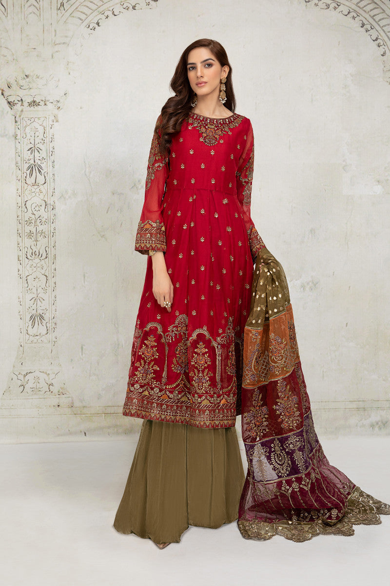 Stitched Embroidered Jacquard Shalwar Ss25tsge468