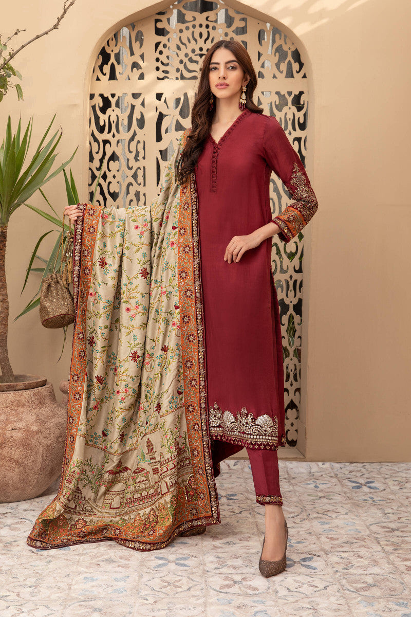 Suit Maroon SF-EF21-33