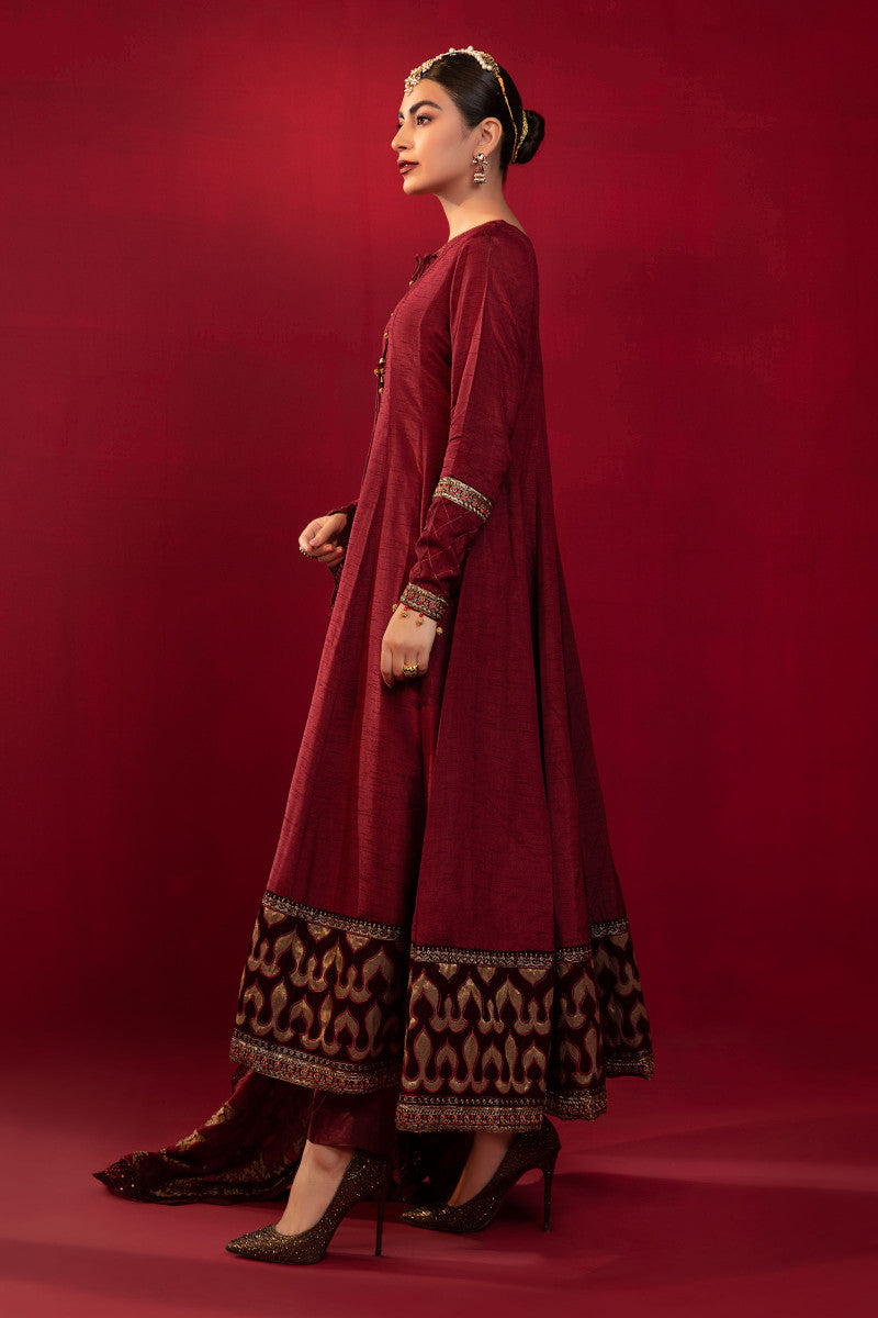Fancy Stitched Eid Luxe Printkari 2024