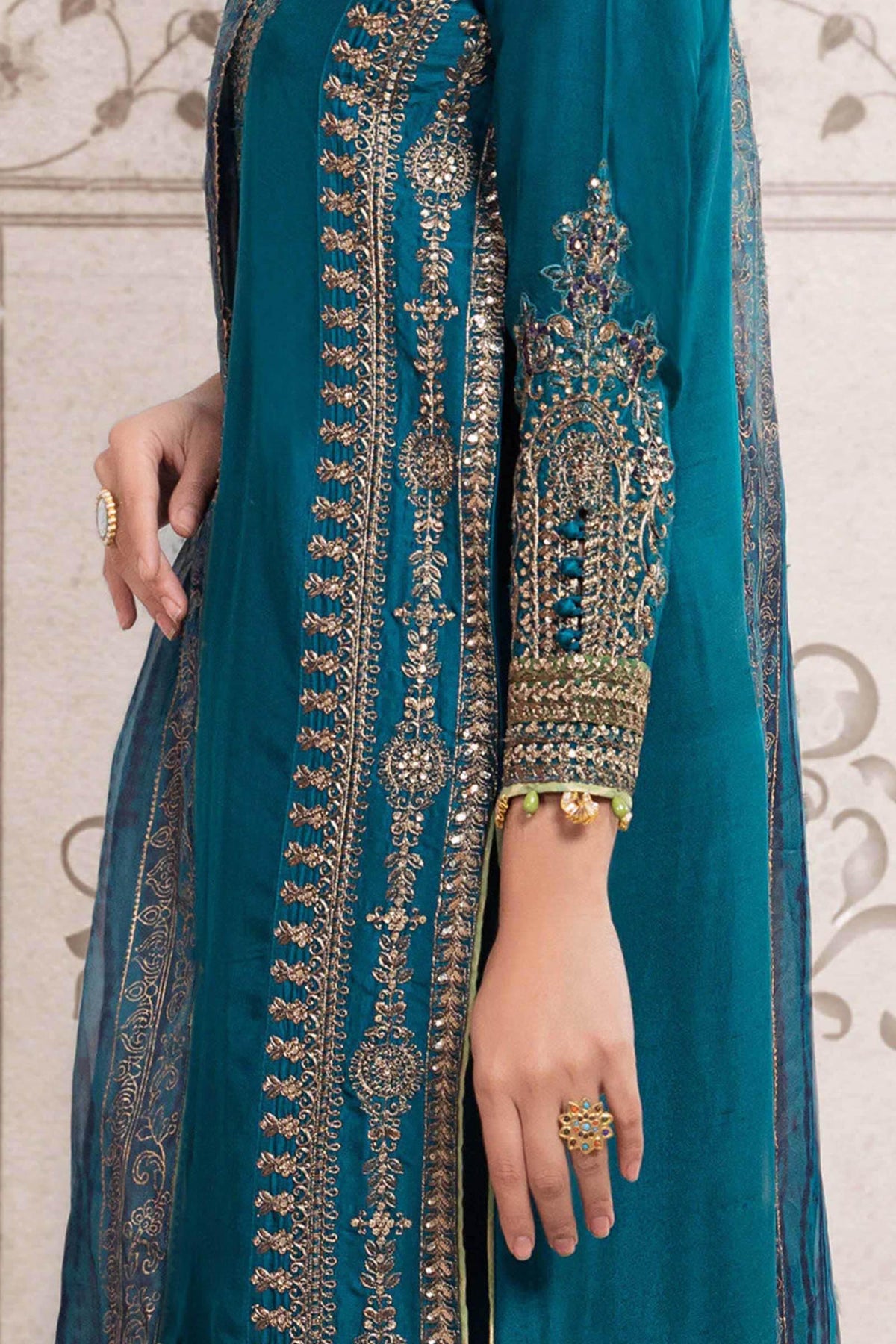3 Piece Embroidered Suit