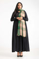 Green Blended Checkered Shawl